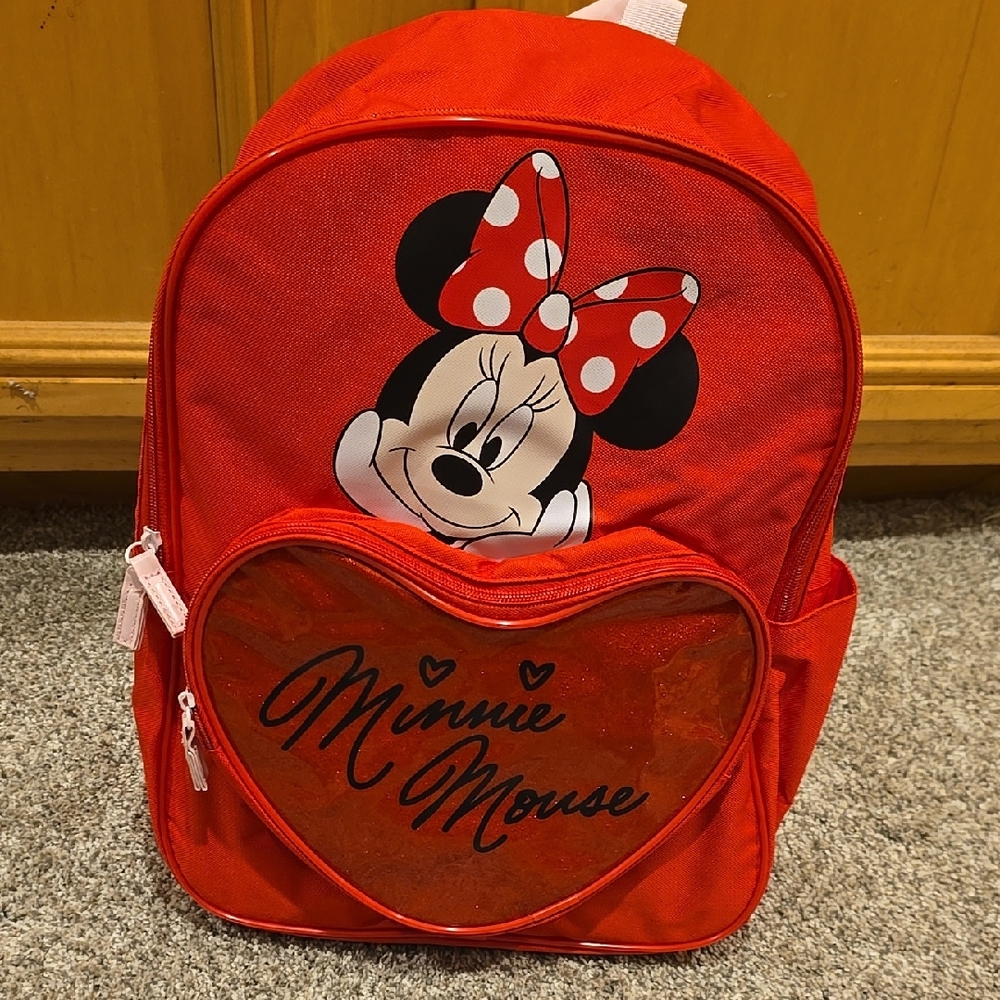 Disney Minnie Mouse Red heart Backpack